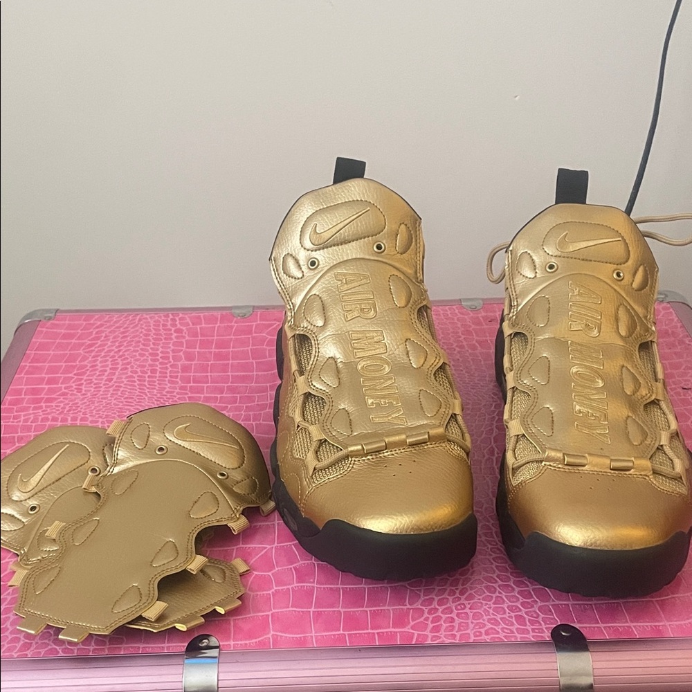 New Nike Air More Money $ Metallic Gold AJ2998 700